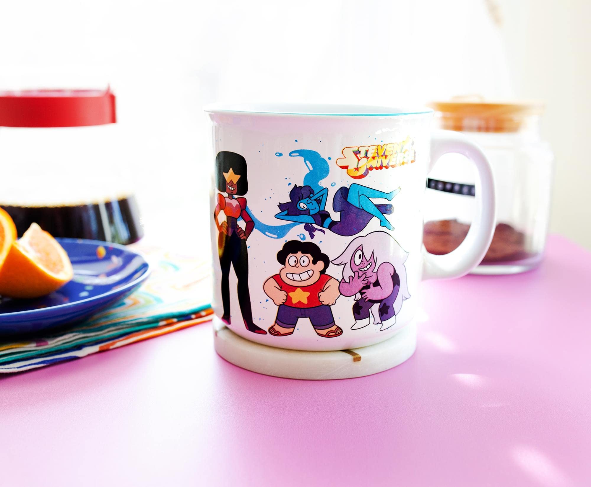 Foto 3 | Taza Camper Silver Buffalo Steven Universe Crystal Gems  600 Ml - Venta Internacional.