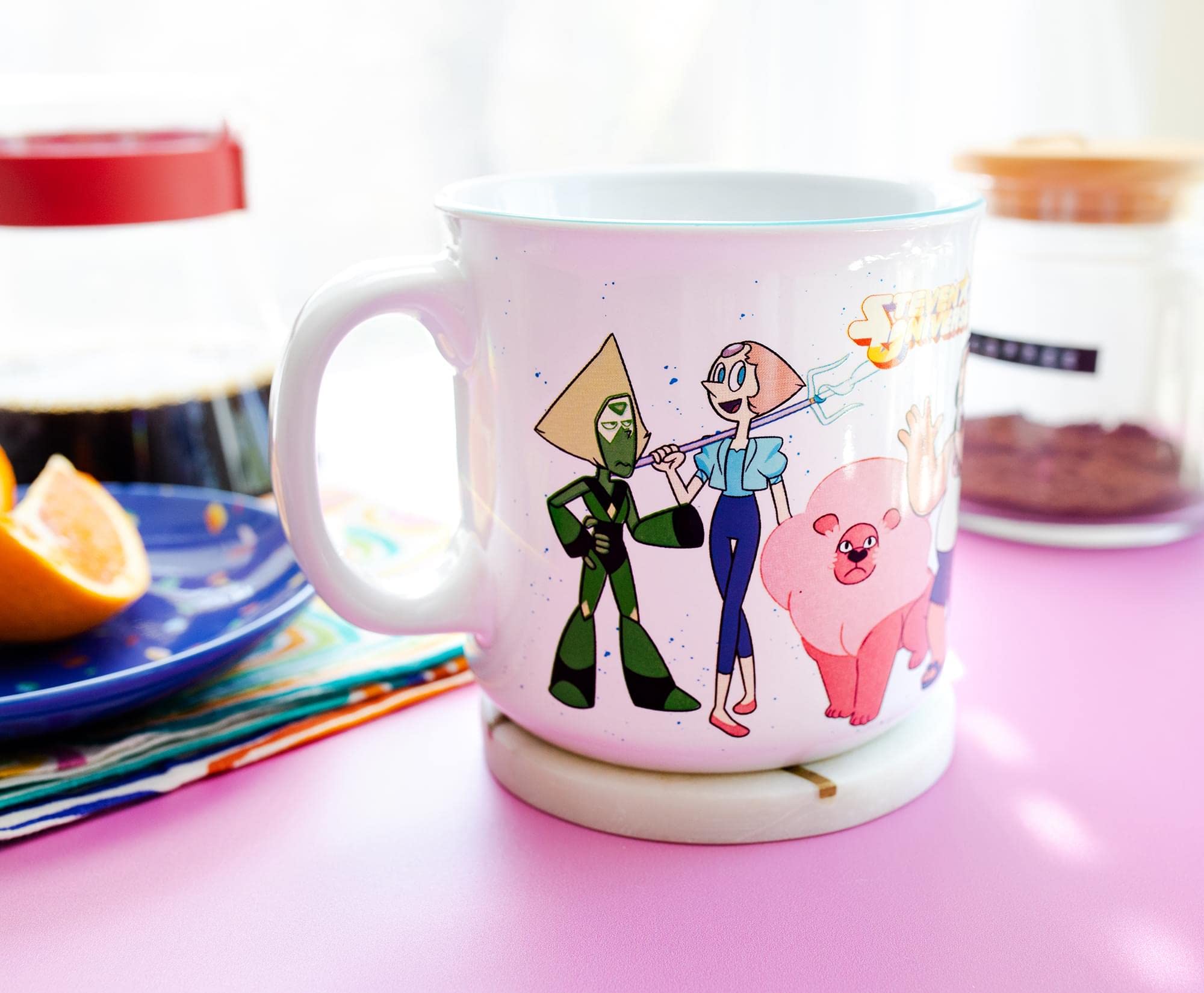 Foto 6 pulgar | Taza Camper Silver Buffalo Steven Universe Crystal Gems  600 Ml - Venta Internacional.