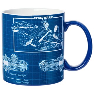 Foto 1 | Taza De Cerámica Silver Buffalo Star Wars Millenium Falcon 600 Ml - Venta Internacional.