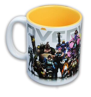 Foto 2 | Taza De Café Just Funky Overwatch Blanca Y Amarilla - Venta Internacional.