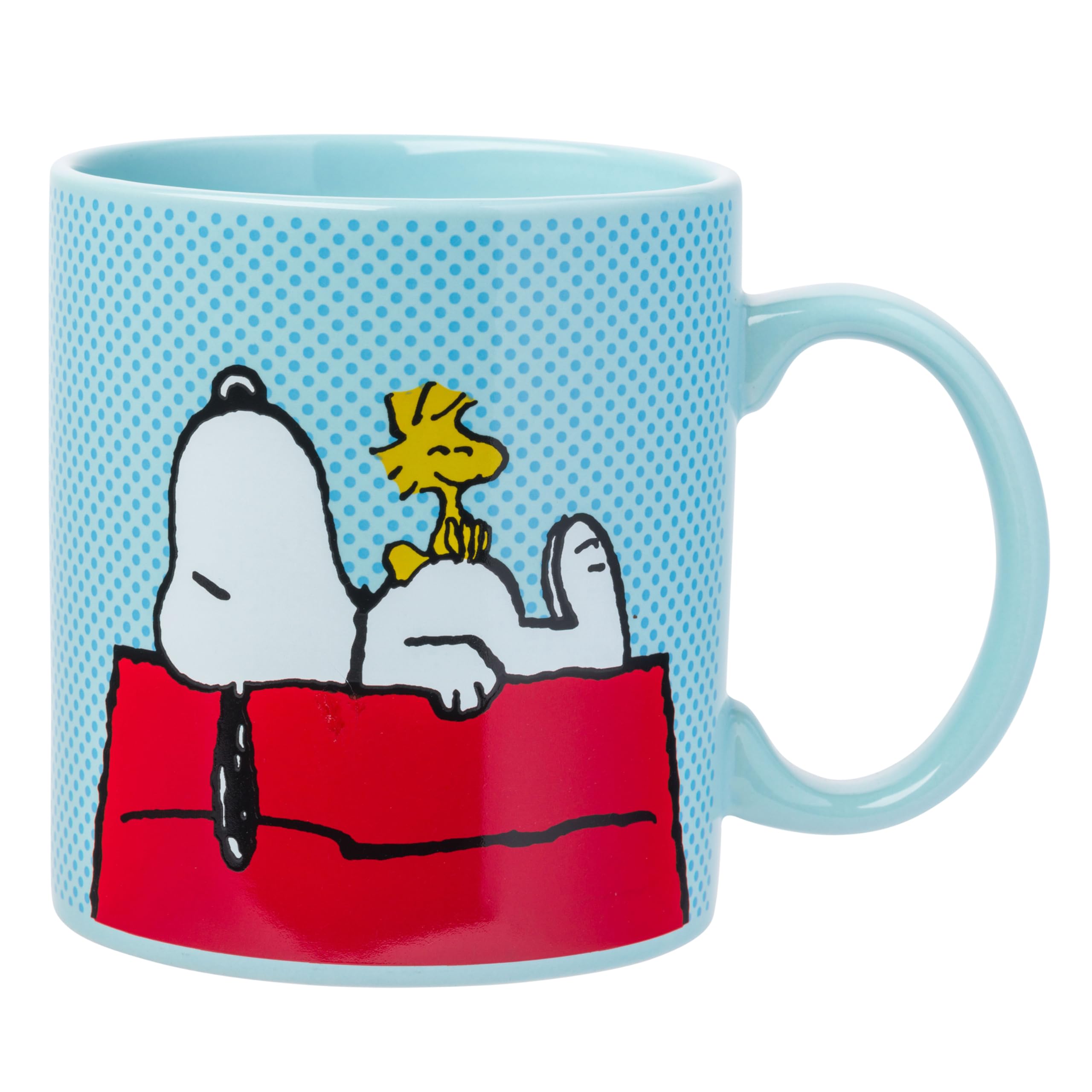 Foto 2 pulgar | Taza De Café Silver Buffalo Peanuts Snoopy Woodstock 600 Ml - Venta Internacional.