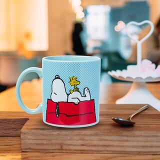 Foto 2 | Taza De Café Silver Buffalo Peanuts Snoopy Woodstock 600 Ml - Venta Internacional.