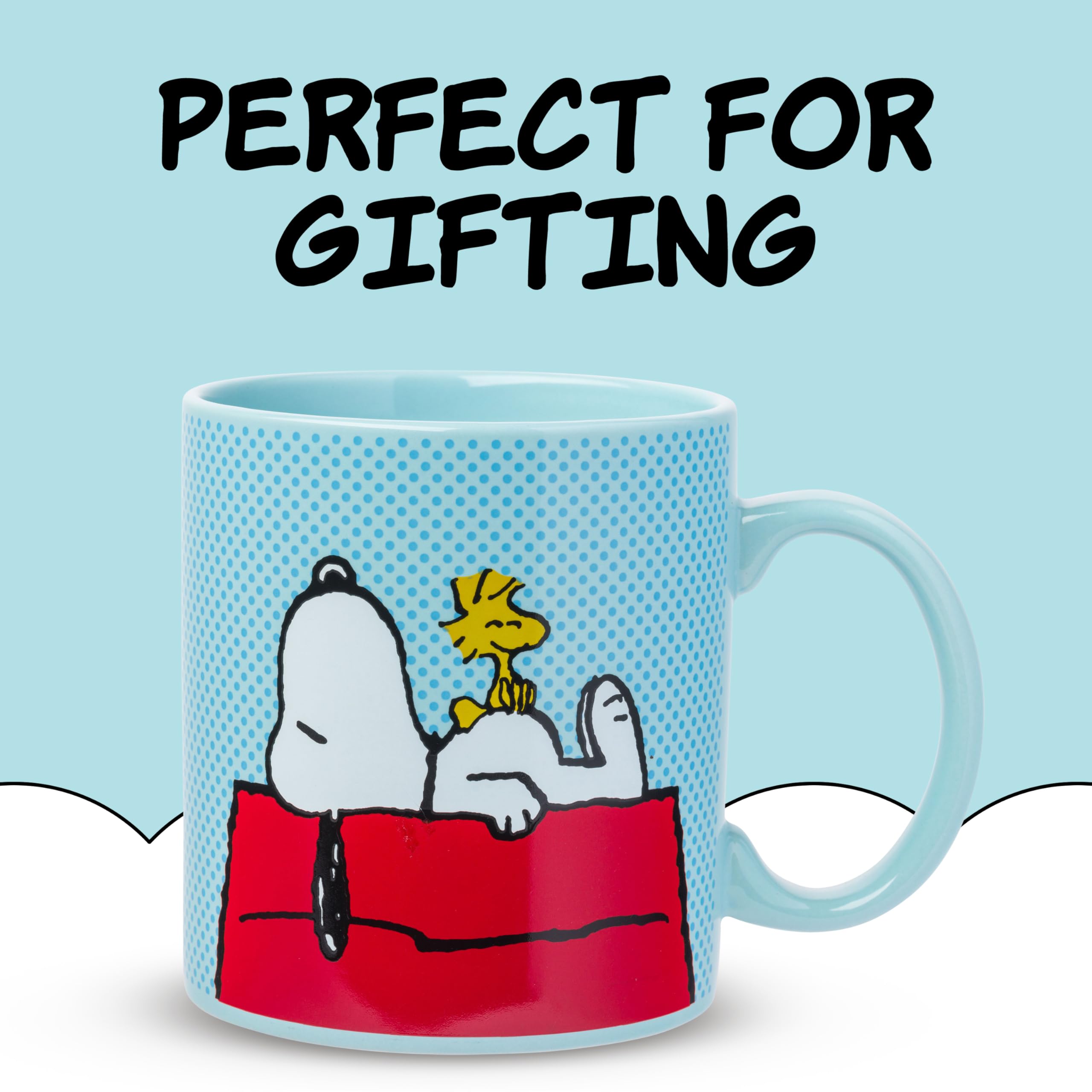Foto 4 pulgar | Taza De Café Silver Buffalo Peanuts Snoopy Woodstock 600 Ml - Venta Internacional.