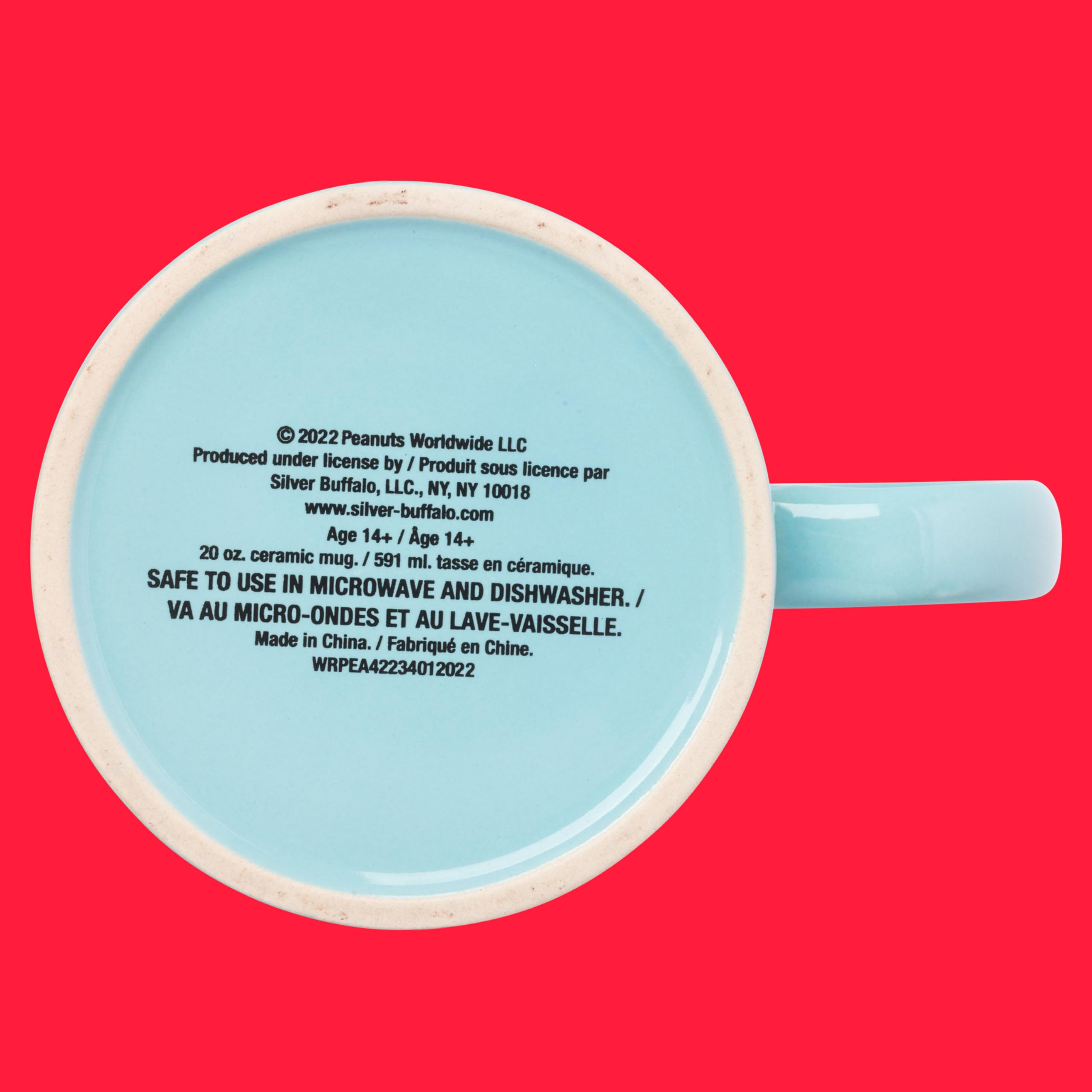 Foto 5 pulgar | Taza De Café Silver Buffalo Peanuts Snoopy Woodstock 600 Ml - Venta Internacional.