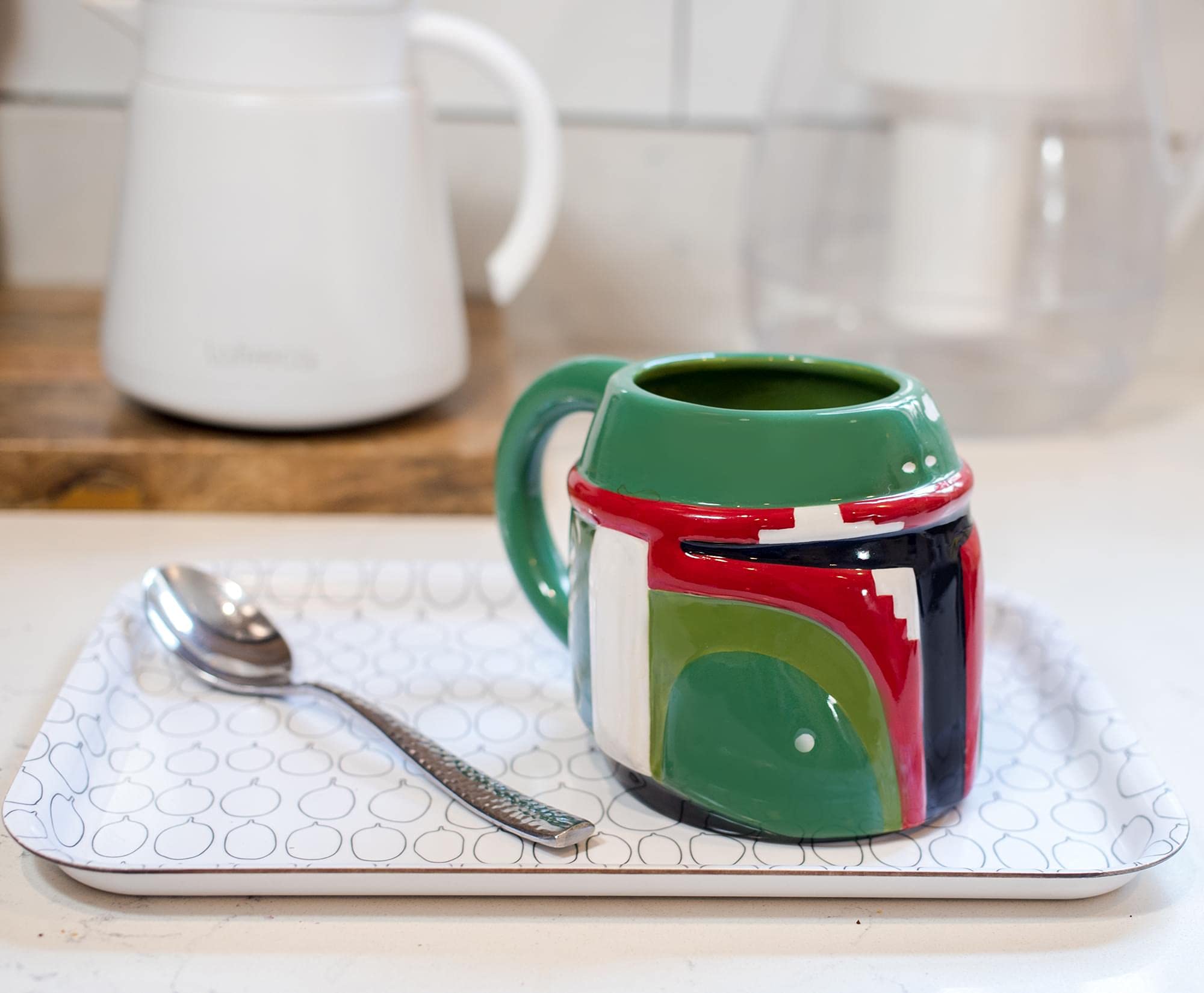 Foto 5 pulgar | Taza De Cerámica Silver Buffalo Star Wars Boba Fett  600 Ml - Venta Internacional.