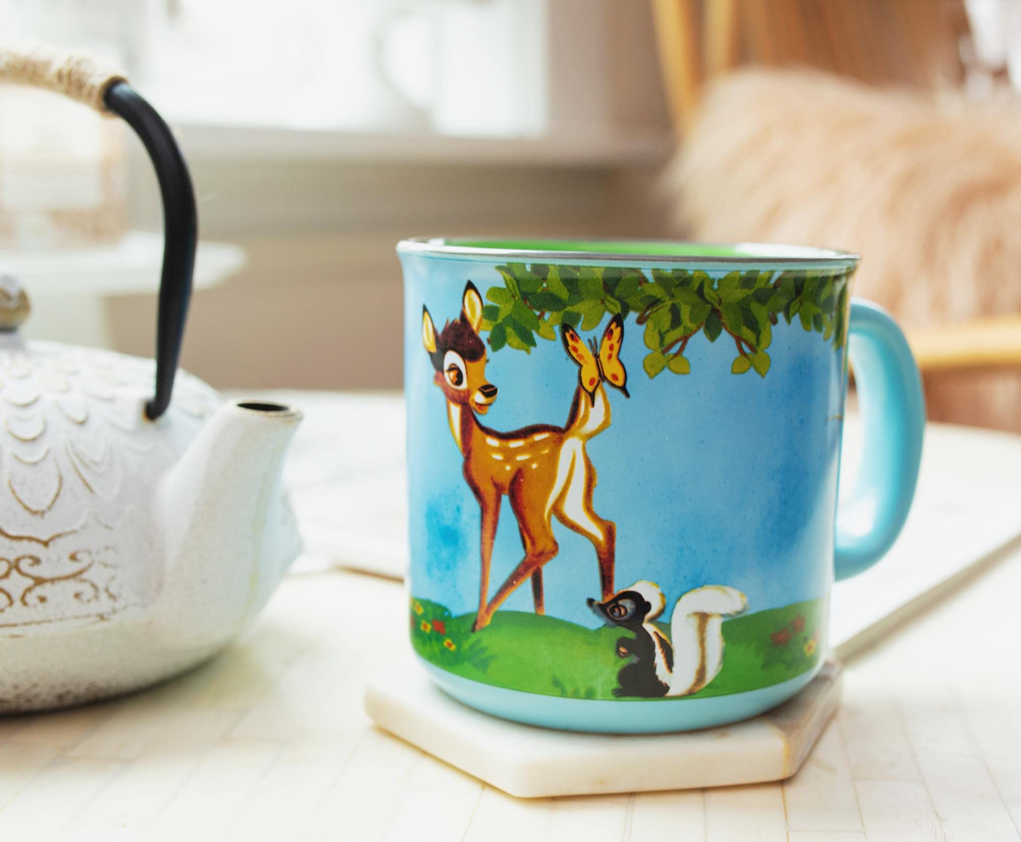 Foto 7 pulgar | Taza Camper Disney Bambi Meadow Scene De Cerámica  600 Ml  Sin Bpa - Venta Internacional.