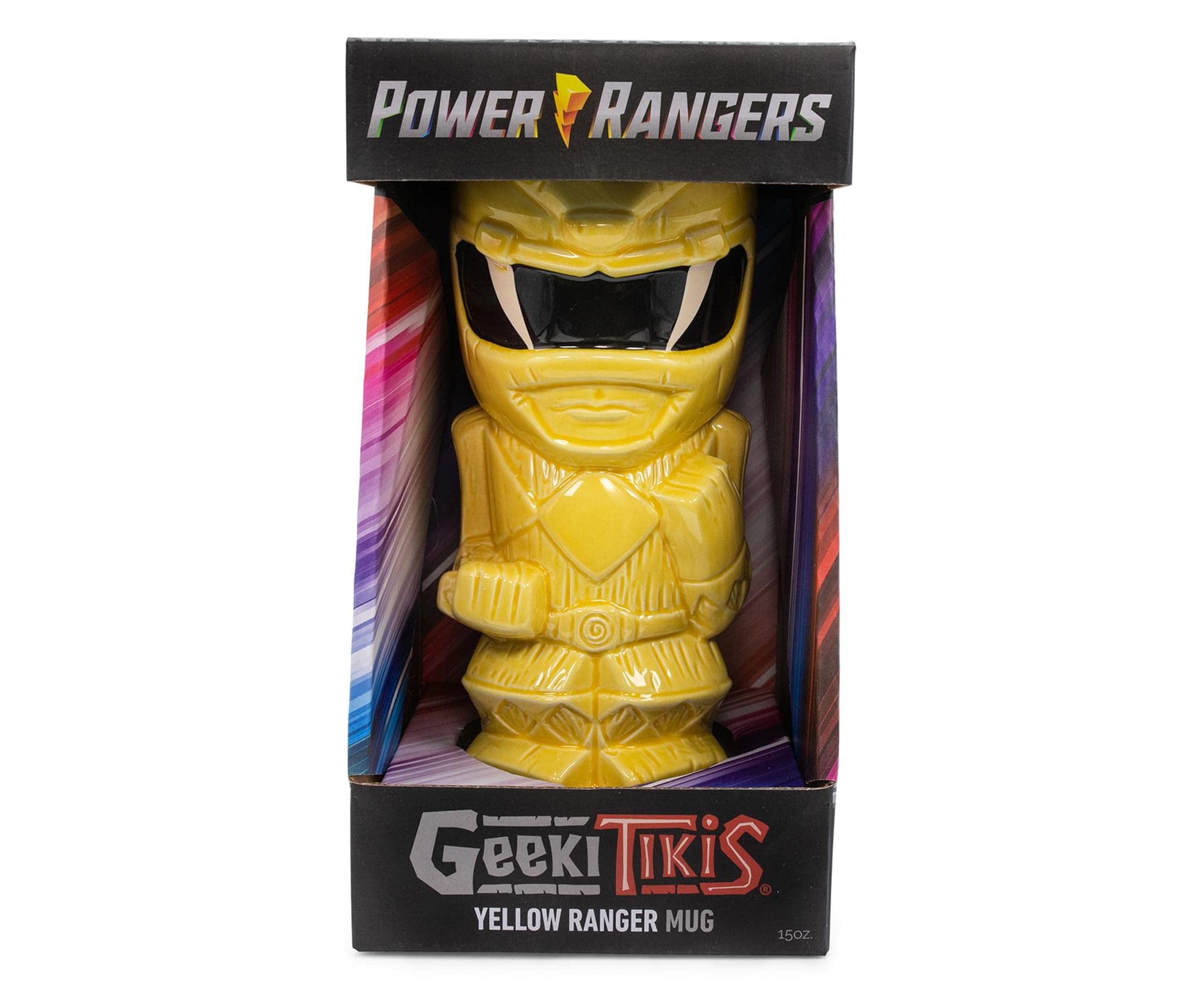 Foto 3 | Taza De Cerámica Power Rangers Geeki Tikis Yellow Ranger 450ml - Venta Internacional.