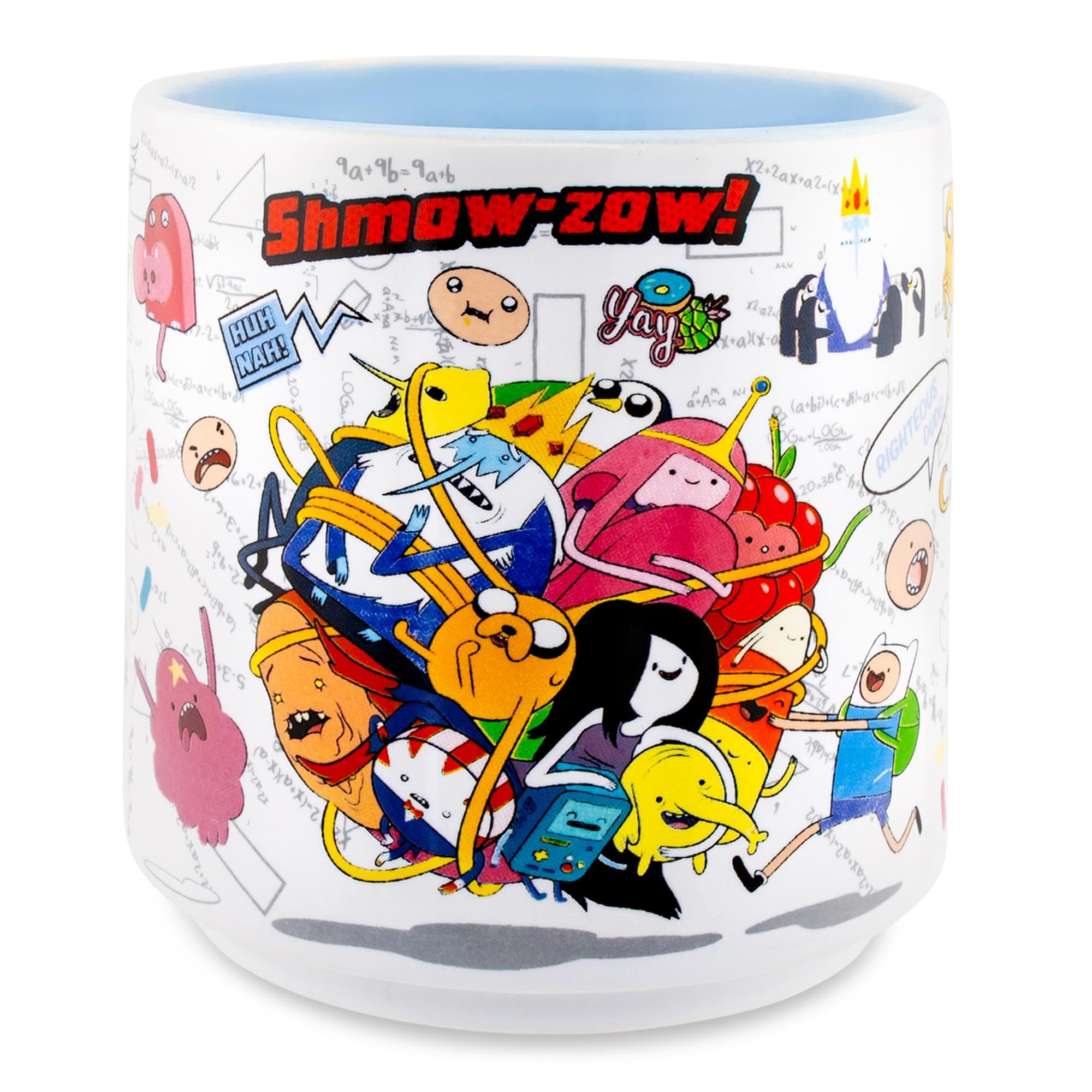 Foto 3 | Taza De Cerámica Plateada Con Personajes De Buffalo Adventure Time  390 Ml - Venta Internacional.