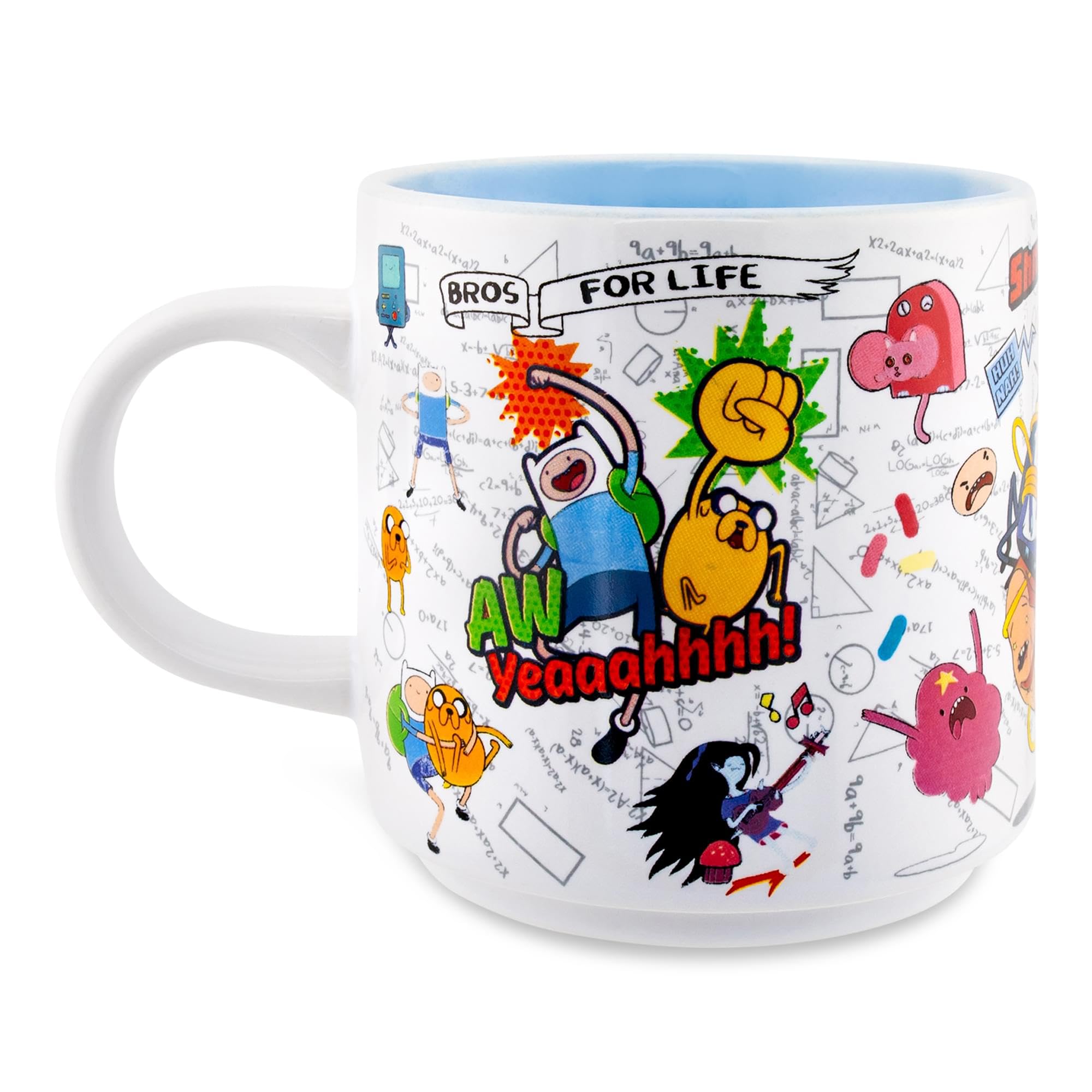 Foto 4 | Taza De Cerámica Plateada Con Personajes De Buffalo Adventure Time  390 Ml - Venta Internacional.