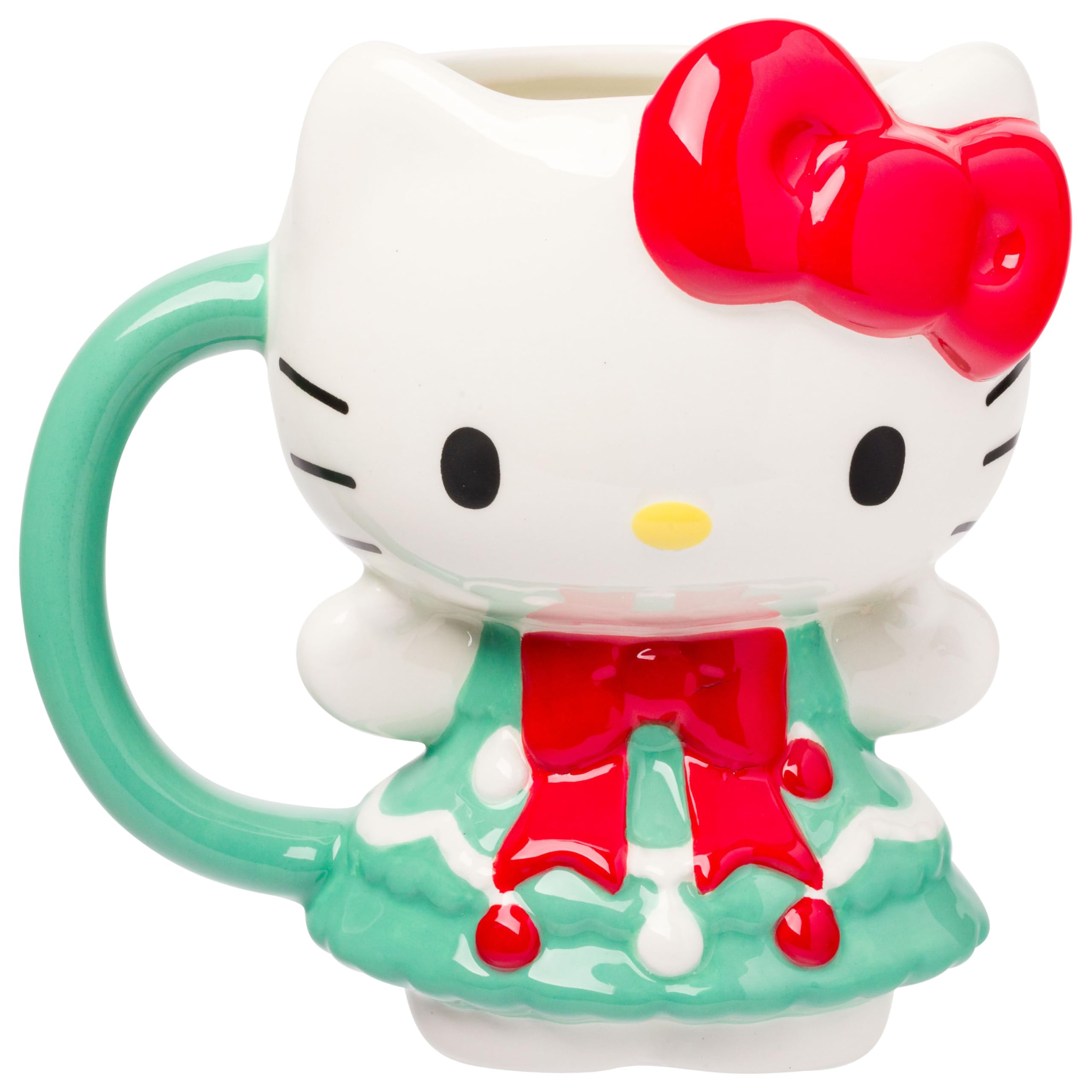 Foto 2 pulgar | Taza De Cerámica Silver Buffalo Sanrio Hello Kitty 600 Ml Christmas - Venta Internacional.