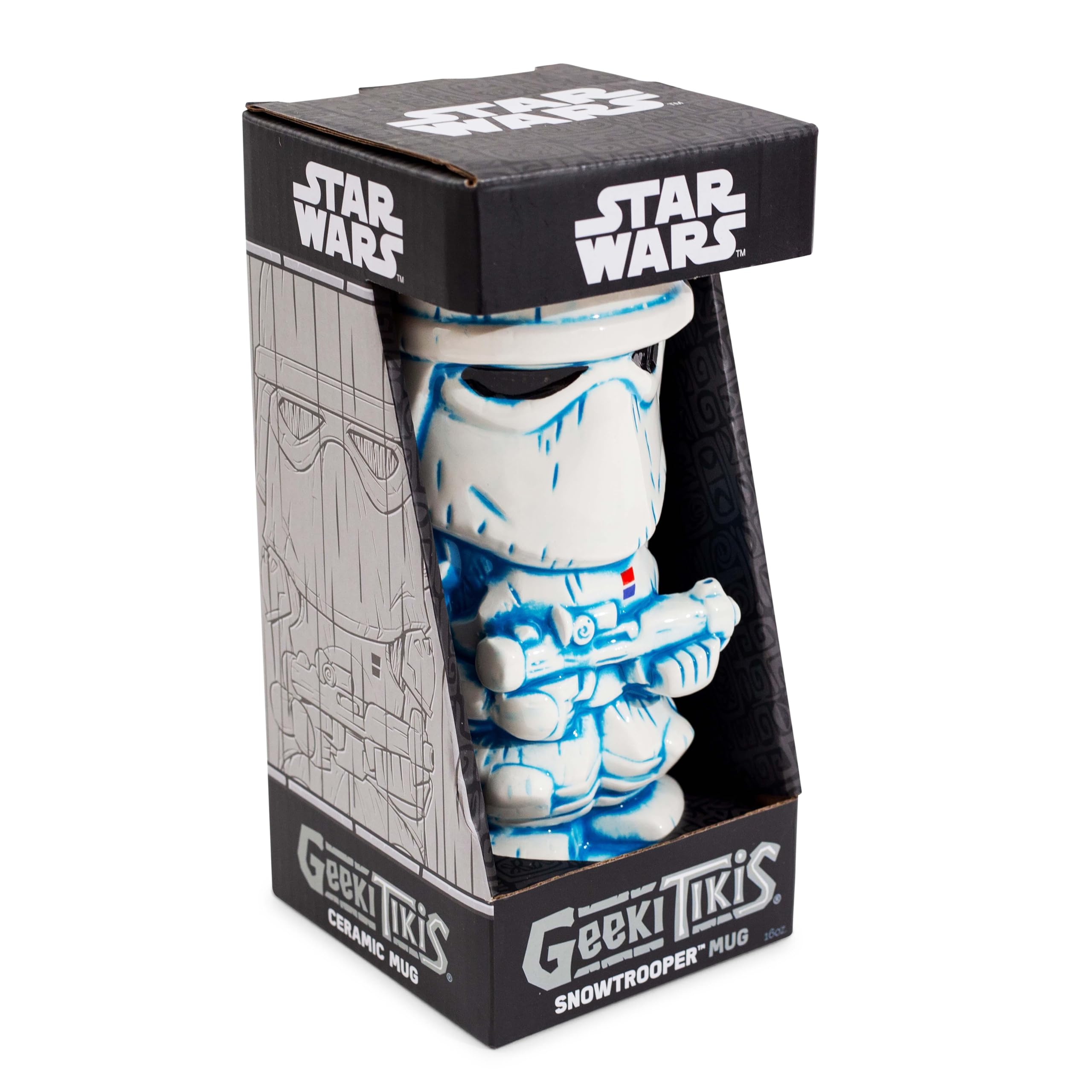 Foto 5 pulgar | Taza De Cerámica Star Wars Geeki Tikis Snowtrooper 480ml - Venta Internacional.