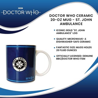 Foto 7 | Taza De Cerámica Underground Toys Doctor Who St. John Ambulance 600 Ml - Venta Internacional.
