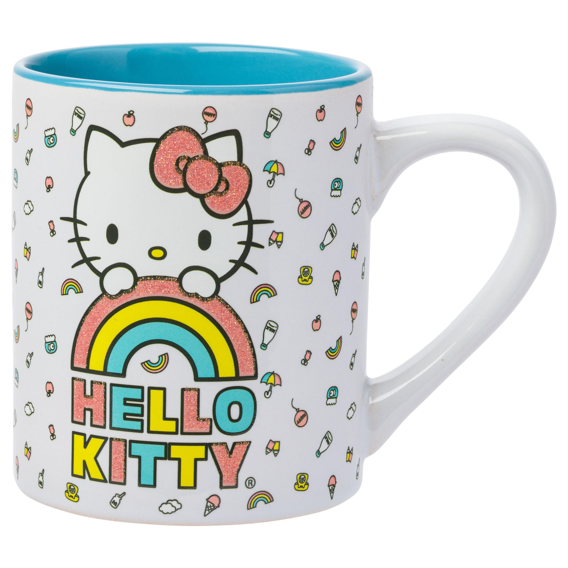 Foto 2 pulgar | Taza Plateada Buffalo Sanrio Hello Kitty Rainbow 400 Ml - Venta Internacional.