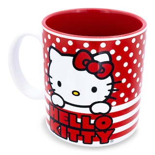 Foto 2 | Taza Plateada Buffalo Hello Kitty Con Lunares Y Rayas 590 Ml - Venta Internacional.