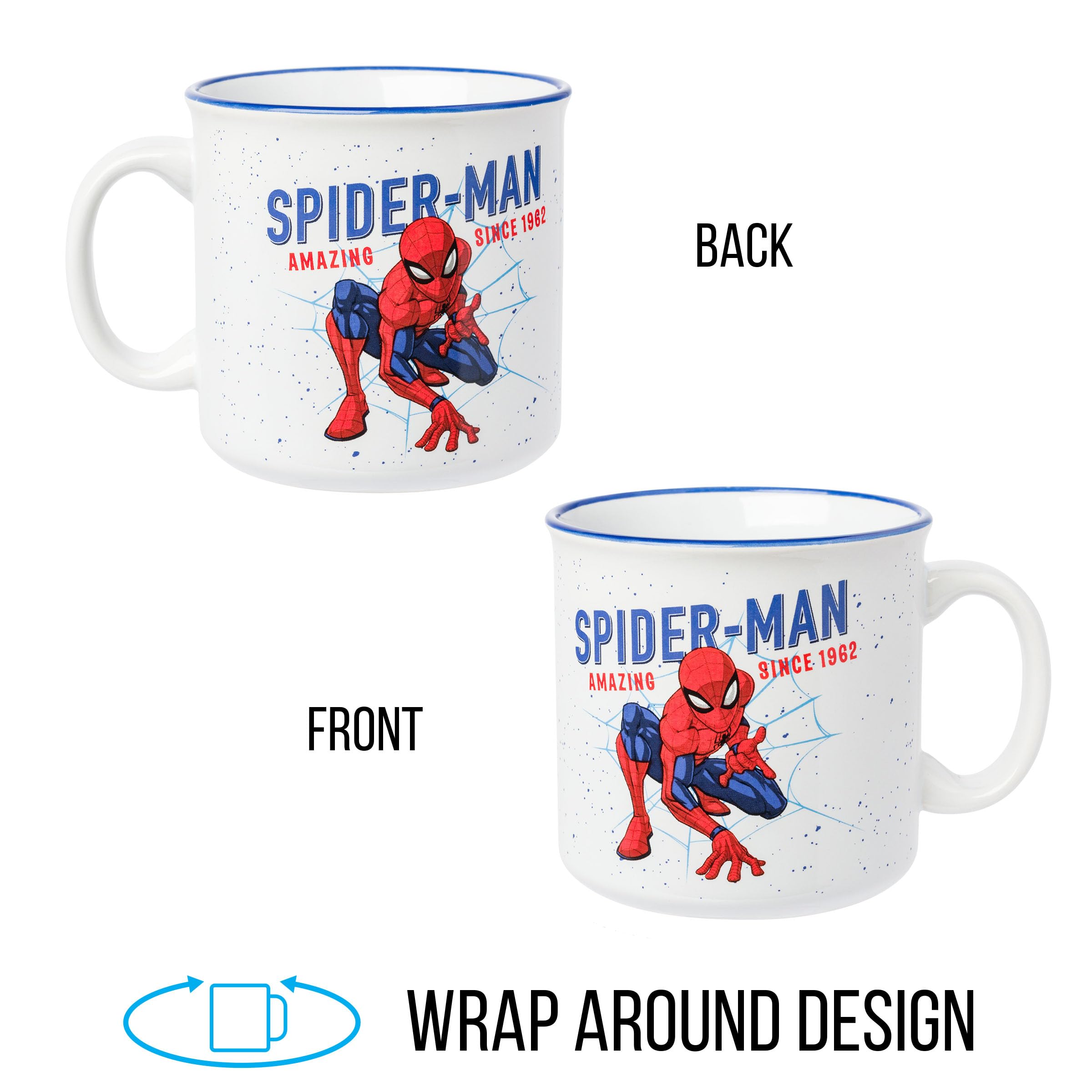 Foto 4 pulgar | Taza Camper Silver Buffalo Marvel Spider-man De Cerámica  20 Ml - Venta Internacional.