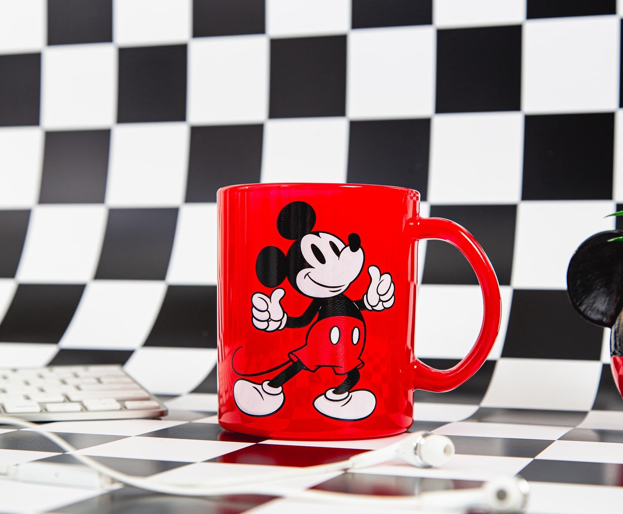 Foto 4 pulgar | Taza De Cristal Plateada Con Diseño De Mickey Mouse Buffalo Disney  530 Ml - Venta Internacional.