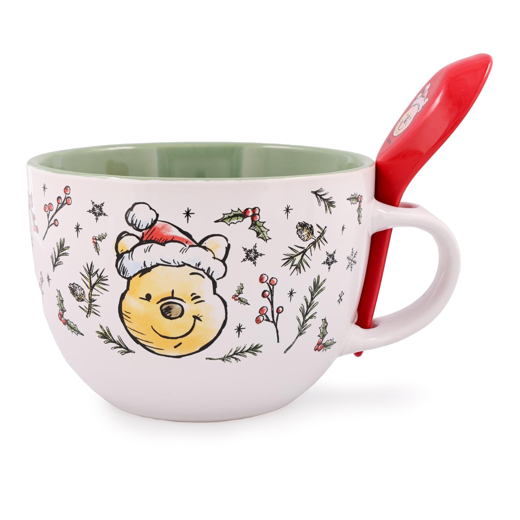 Foto 3 pulgar | Taza De Sopa Silver Buffalo Disney Winnie The Pooh Holly 710 Ml - Venta Internacional.