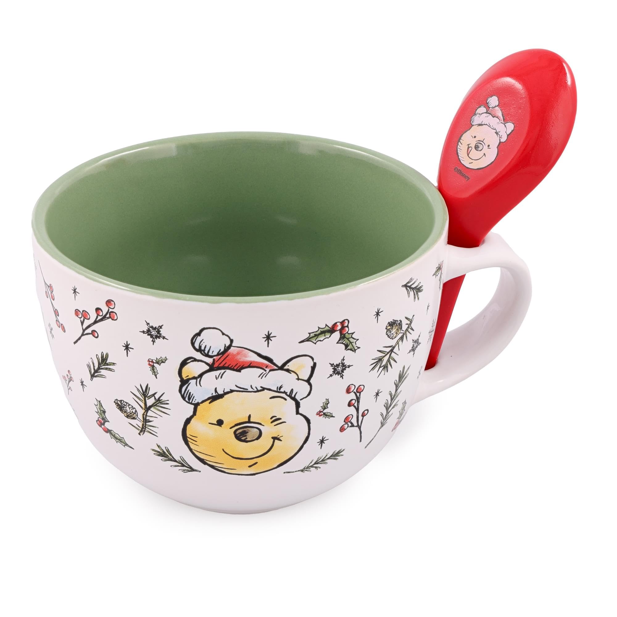 Foto 4 pulgar | Taza De Sopa Silver Buffalo Disney Winnie The Pooh Holly 710 Ml - Venta Internacional.