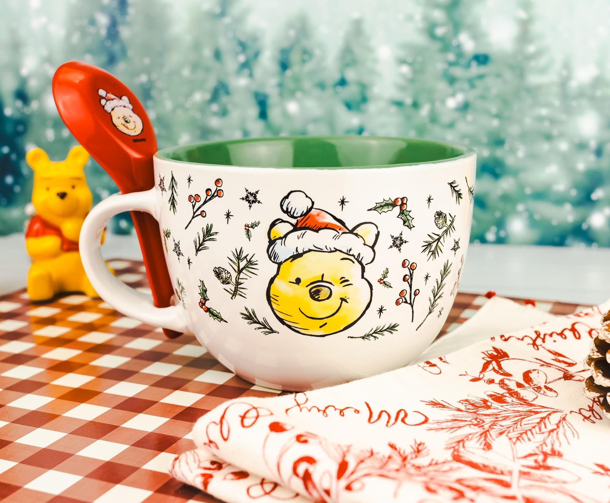 Foto 5 pulgar | Taza De Sopa Silver Buffalo Disney Winnie The Pooh Holly 710 Ml - Venta Internacional.