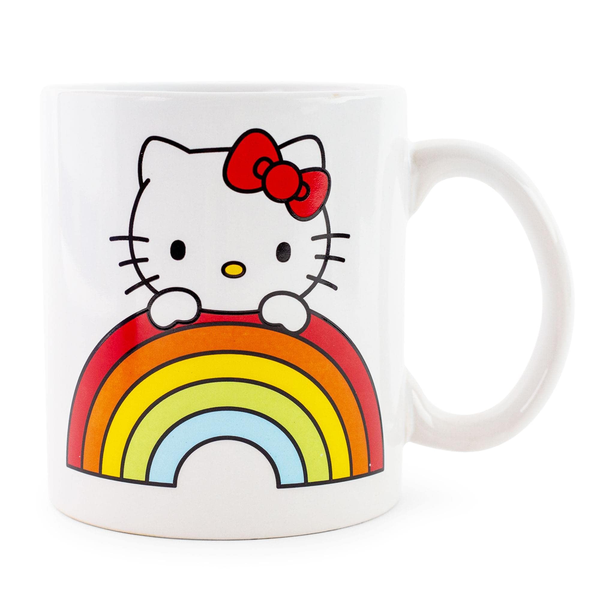 Foto 2 | Taza Silver Buffalo Sanrio Hello Kitty Rainbow Peek 600 Ml - Venta Internacional.