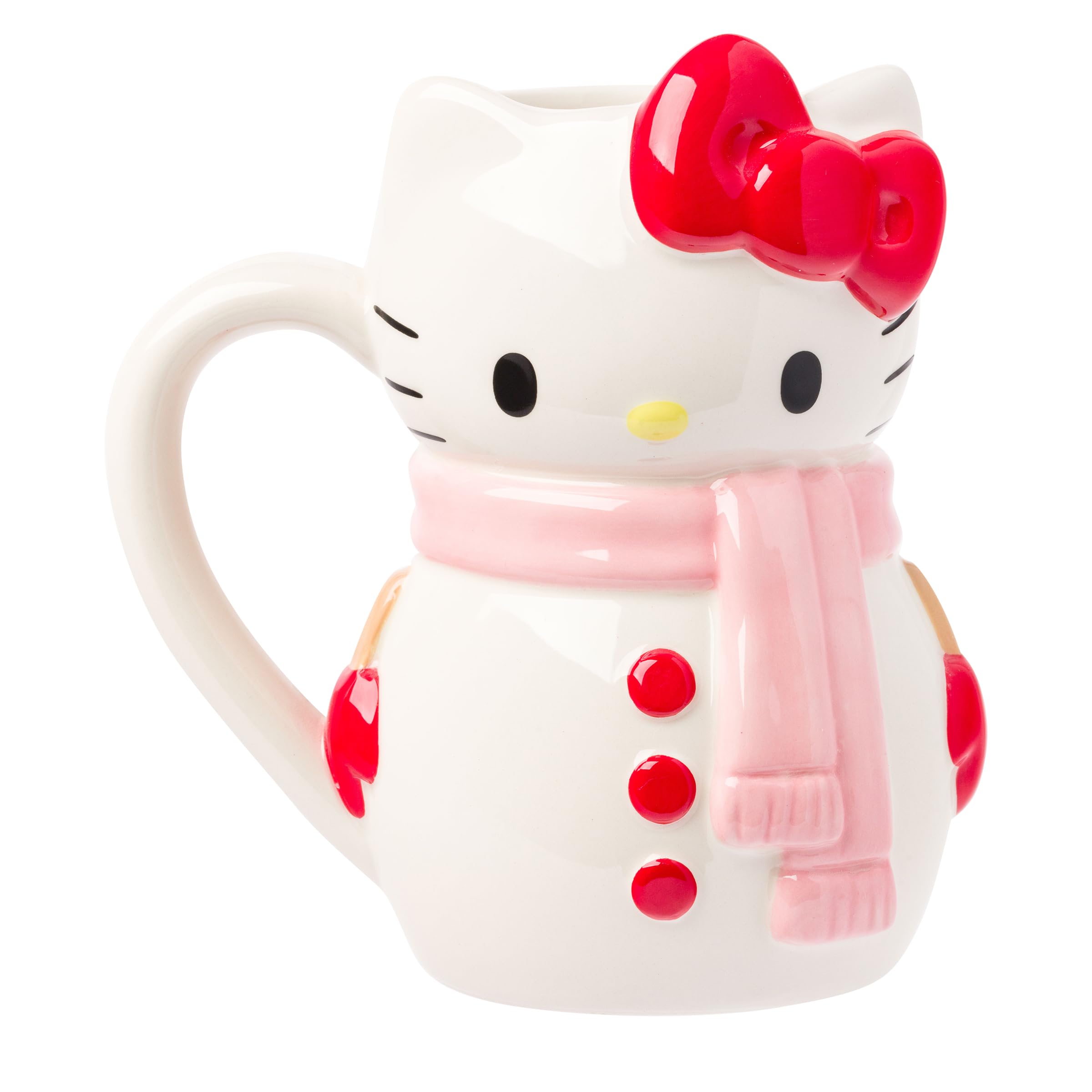 Foto 2 pulgar | Taza Plateada Buffalo Sanrio Hello Kitty Christmas 600 Ml - Venta Internacional.