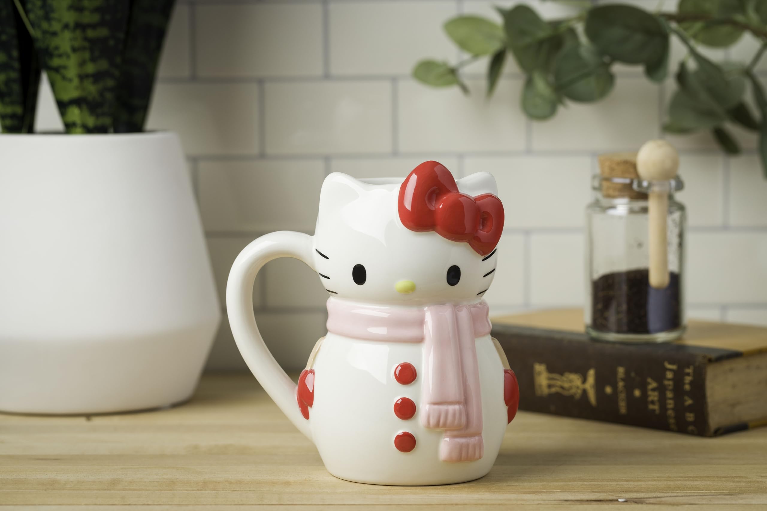 Foto 5 pulgar | Taza Plateada Buffalo Sanrio Hello Kitty Christmas 600 Ml - Venta Internacional.