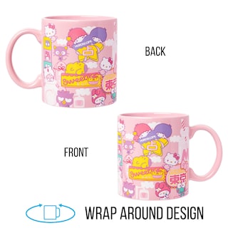 Foto 2 | Taza De Cerámica Plateada Con Diseño De Búfalo Sanrio Hello Kitty (600 Ml) Diseño De Tokio - Venta Internacional.