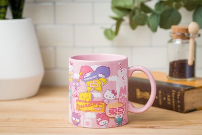Foto 3 | Taza De Cerámica Plateada Con Diseño De Búfalo Sanrio Hello Kitty (600 Ml) Diseño De Tokio - Venta Internacional.