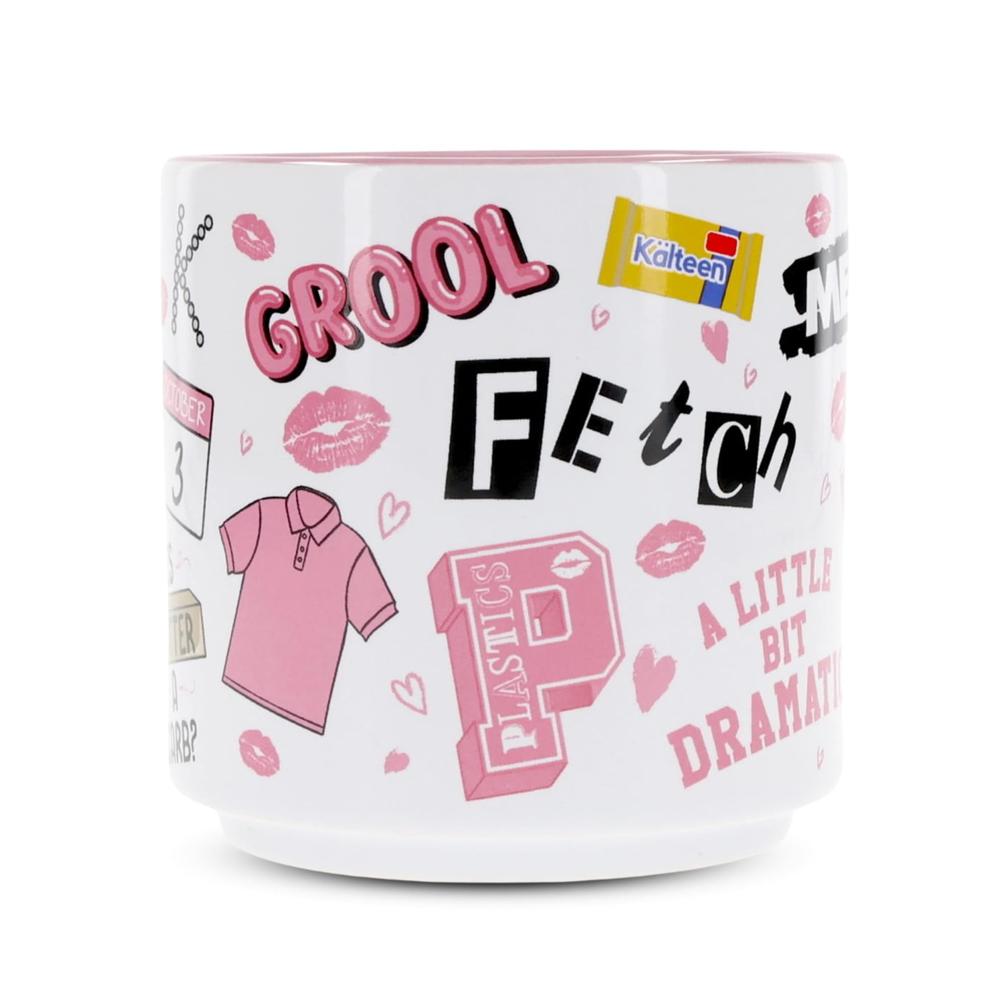 Foto 2 | Taza Plateada Con Iconos De Buffalo Mean Girls  Apilable  380 Ml - Venta Internacional.