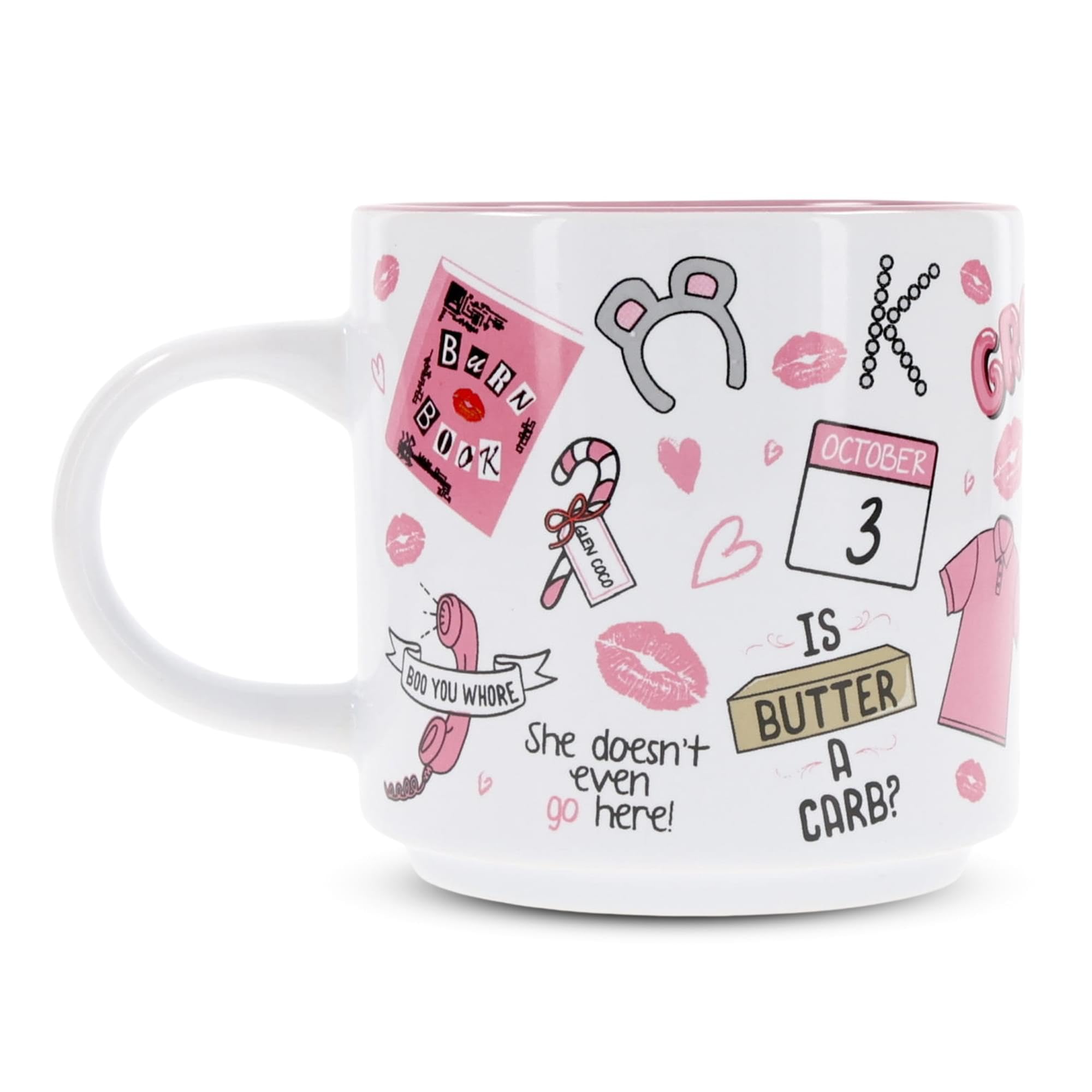 Foto 3 | Taza Plateada Con Iconos De Buffalo Mean Girls  Apilable  380 Ml - Venta Internacional.