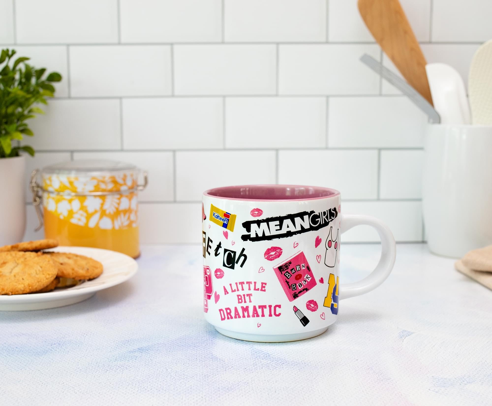 Foto 4 | Taza Plateada Con Iconos De Buffalo Mean Girls  Apilable  380 Ml - Venta Internacional.