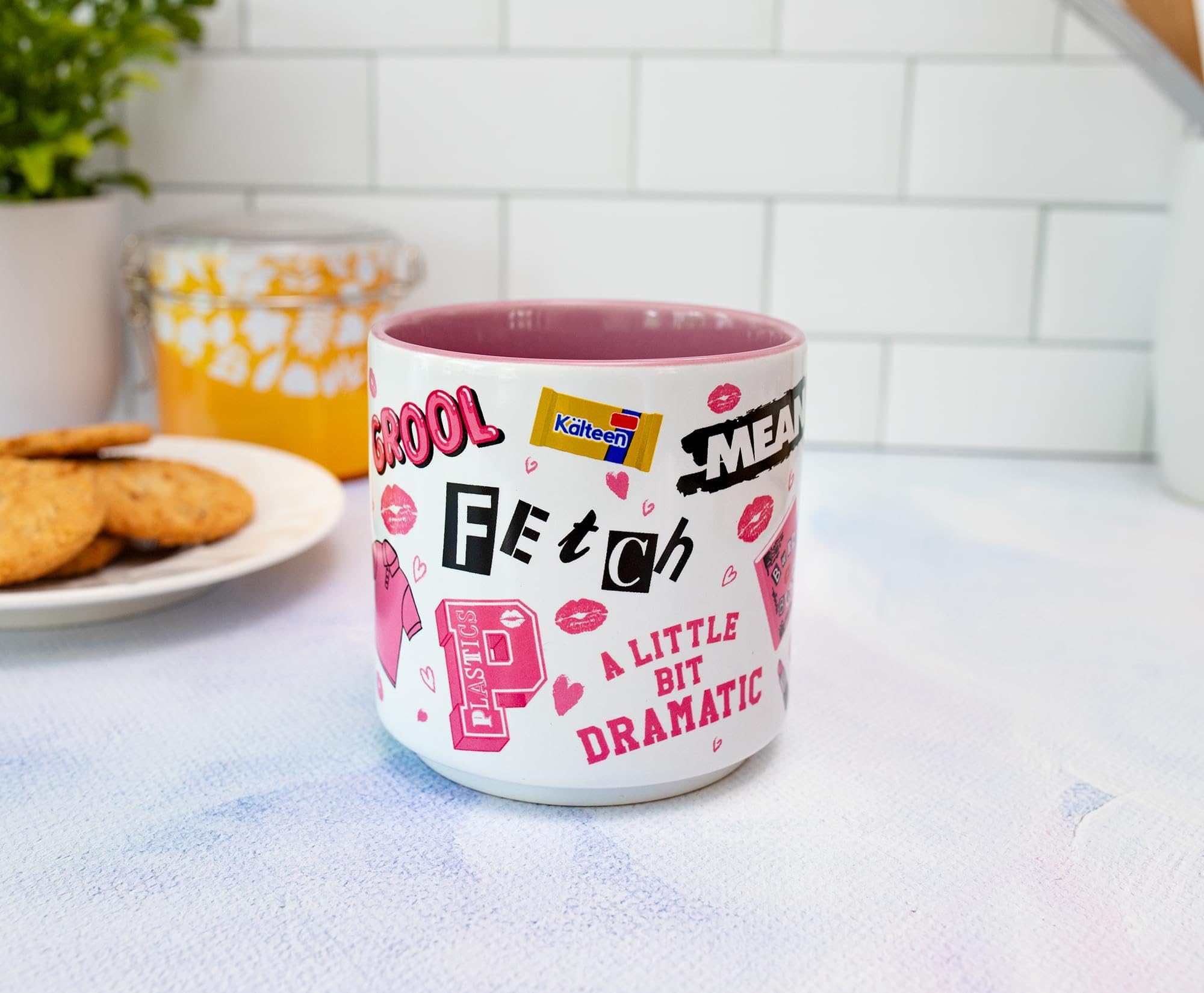 Foto 6 pulgar | Taza Plateada Con Iconos De Buffalo Mean Girls  Apilable  380 Ml - Venta Internacional.