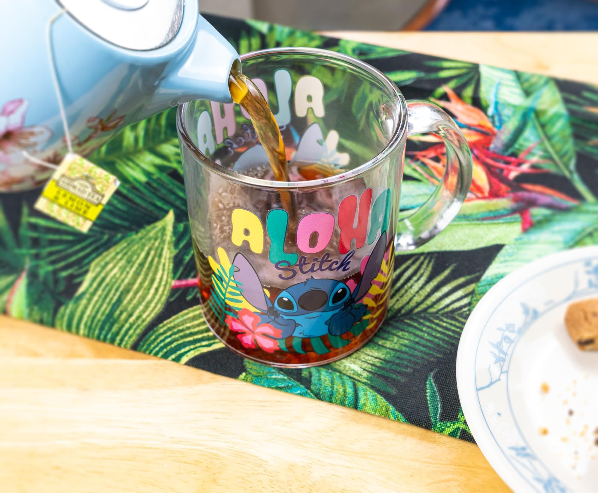 Foto 7 | Taza De Café De Cristal Disney Lilo & Stitch Aloha 530ml - Venta Internacional.