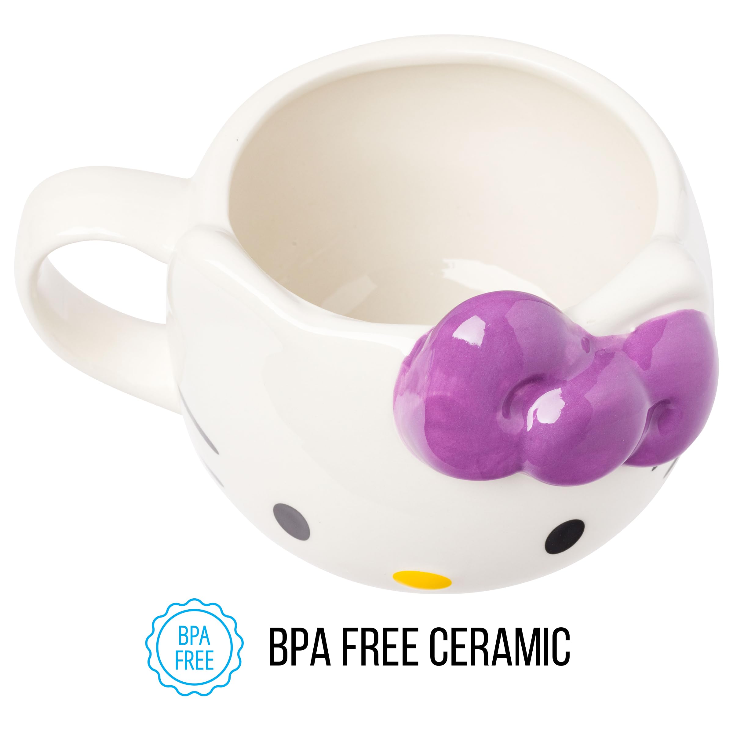 Foto 4 pulgar | Taza Silver Buffalo Sanrio Hello Kitty De Cerámica  600 Ml  Con Lazo Morado - Venta Internacional.