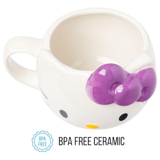 Foto 3 | Taza Silver Buffalo Sanrio Hello Kitty De Cerámica 600 Ml Con Lazo Morado - Venta Internacional.