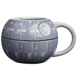 Foto 1 | Taza Silver Buffalo De Cerámica Esculpida Con Forma De Estrella De La Muerte 590 Ml - Venta Internacional.