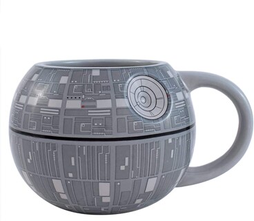 Foto 4 | Taza Silver Buffalo De Cerámica Esculpida Con Forma De Estrella De La Muerte 590 Ml - Venta Internacional.