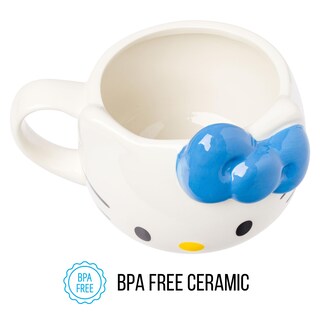 Foto 3 | Taza De Cerámica Silver Buffalo Sanrio Hello Kitty Blue Bow 600 Ml - Venta Internacional.