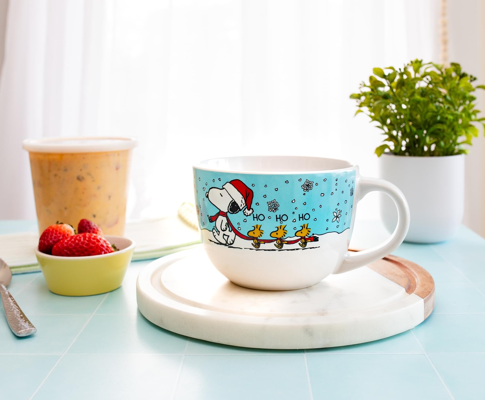 Foto 6 pulgar | Taza De Sopa Silver Buffalo Peanuts Snoopy Woodstock 700 Ml - Venta Internacional.
