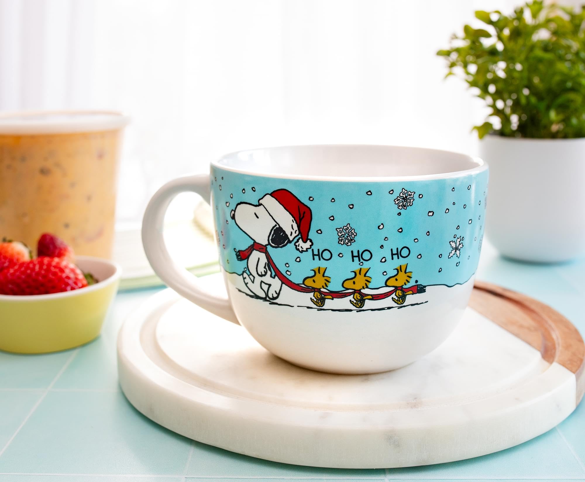 Foto 6 | Taza De Sopa Silver Buffalo Peanuts Snoopy Woodstock 700 Ml - Venta Internacional.