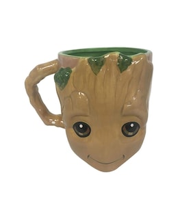 Foto 1 | Taza De Cerámica Plateada Con Forma De Búfalo Marvel Guardianes De La Galaxia Baby Groot Face 600 Ml - Venta Inte