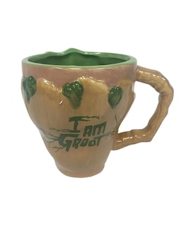 Foto 2 | Taza De Cerámica Plateada Con Forma De Búfalo Marvel Guardianes De La Galaxia Baby Groot Face 600 Ml - Venta Inte