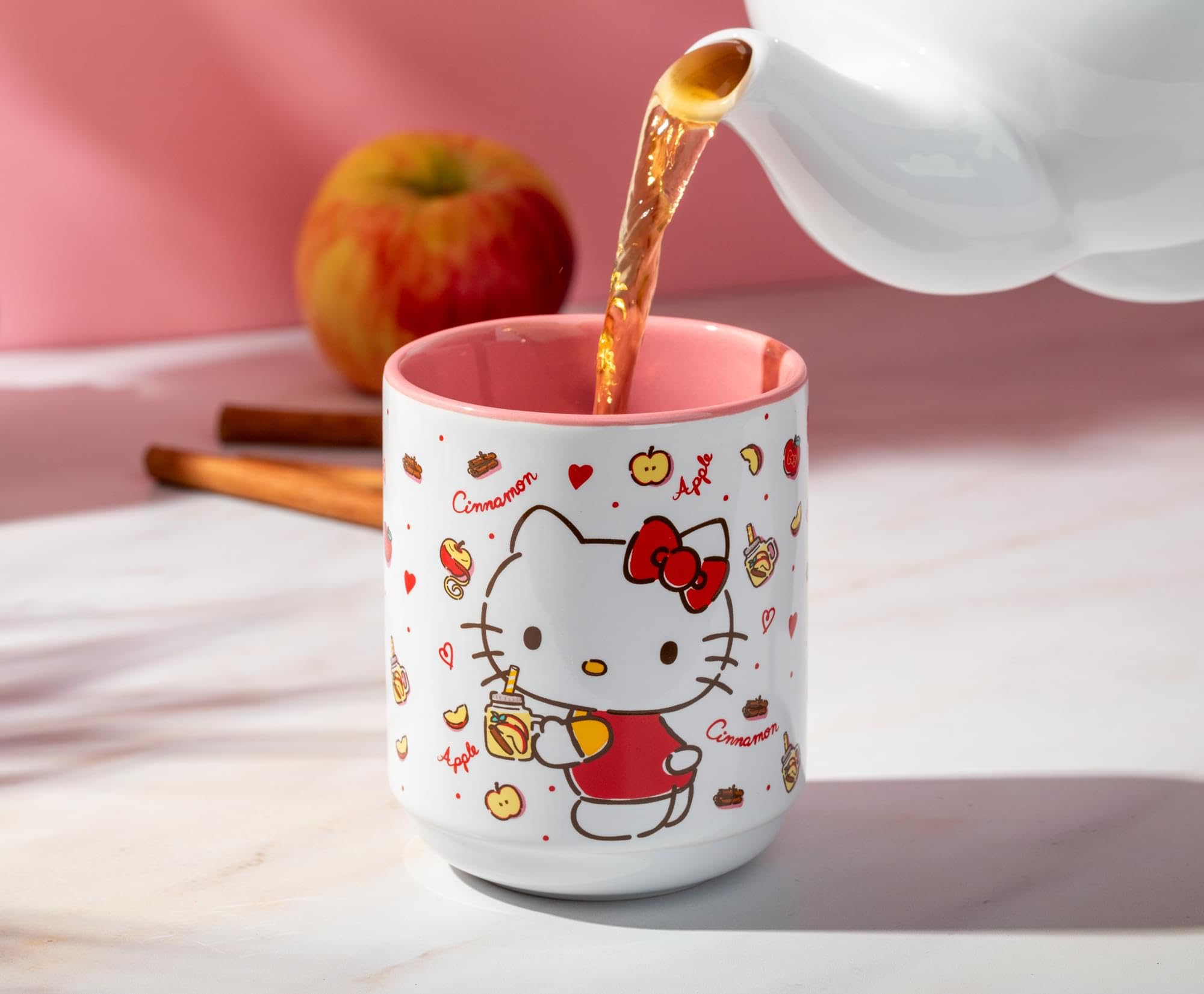 Foto 7 pulgar | Taza De Té Silver Buffalo Sanrio Hello Kitty Cinnamon Apples - Venta Internacional.