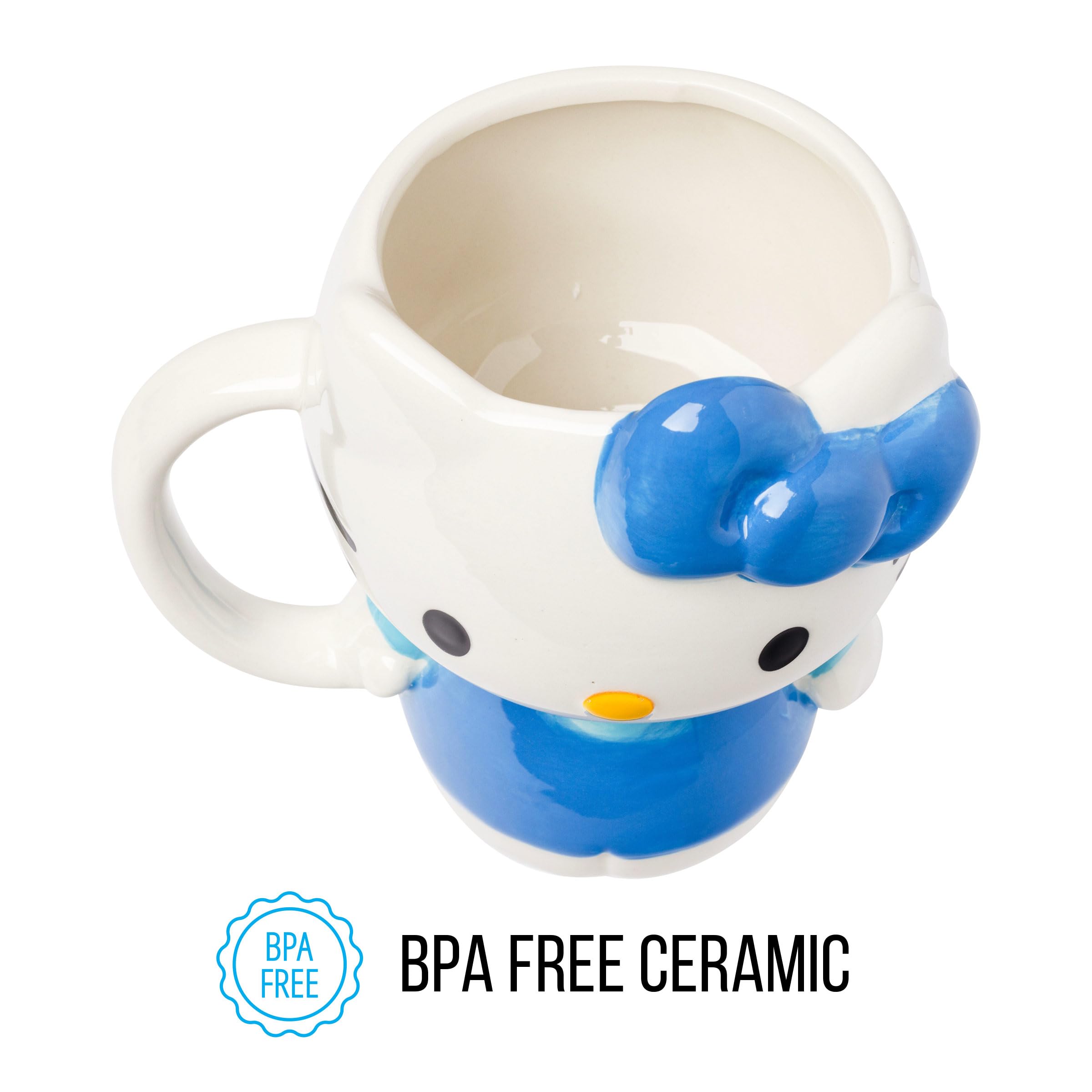 Foto 4 pulgar | Vestido Azul De Cuerpo Entero Mug Silver Buffalo Sanrio Hello Kitty - Venta Internacional.