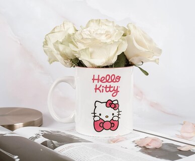 Foto 6 | Taza Superherostuff Hello Kitty Bow De Cerámica Blanco/rosa - Venta Internacional.