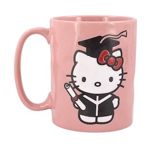 Foto 1 | Taza De Cerámica Silver Buffalo Hello Kitty Graduation 500 Ml - Venta Internacional.
