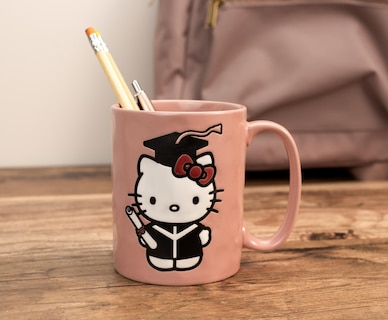 Foto 7 | Taza De Cerámica Silver Buffalo Hello Kitty Graduation 500 Ml - Venta Internacional.