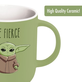 Foto 3 | Taza Para Capuchino Star Wars Grogu Be Fierce 473 Ml - Venta Internacional.