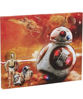 Foto 2 | Lienzo Decorativo Underground Toys Star Wars Bb-8 Con Luz - Venta Internacional.
