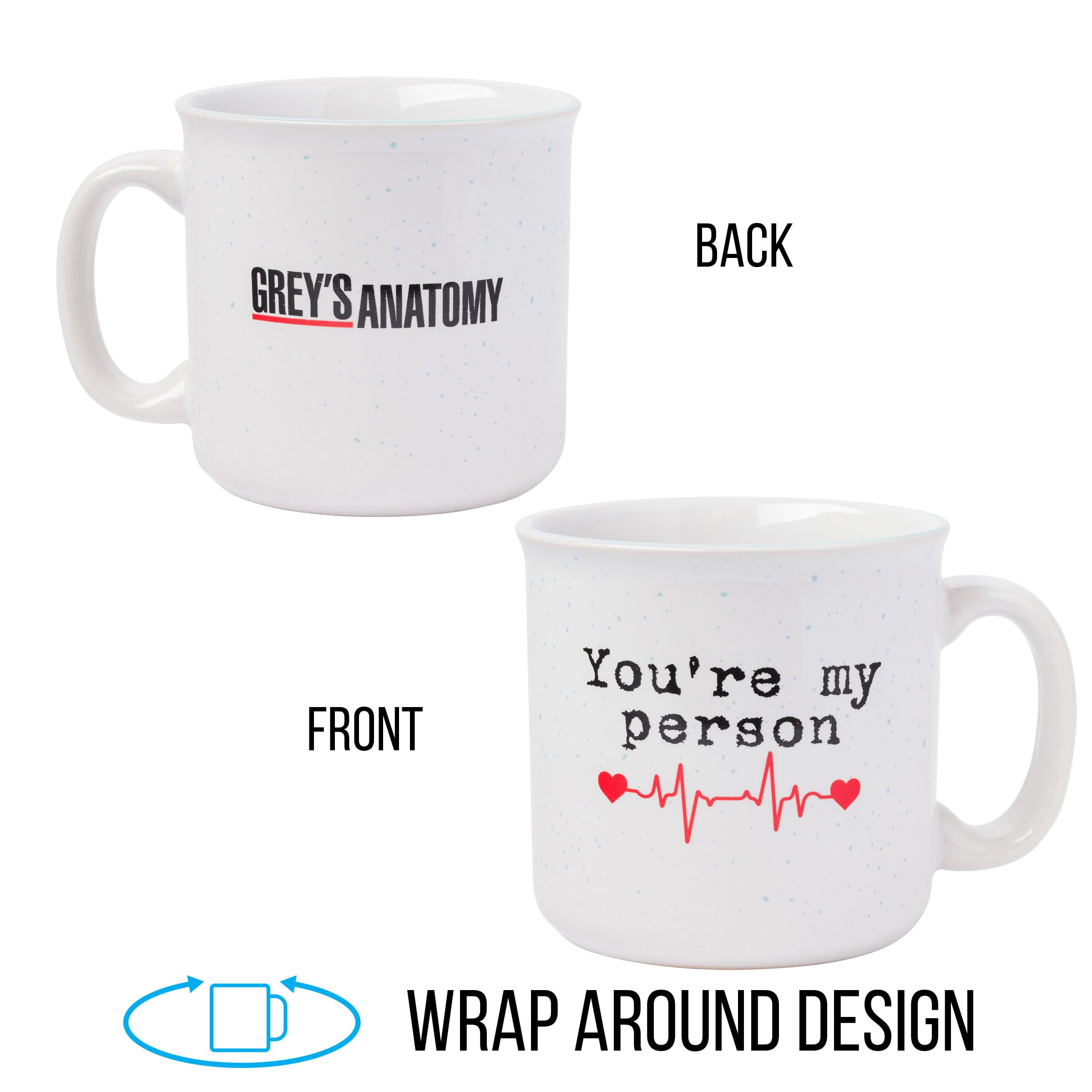 Foto 3 pulgar | Taza Camper Silver Buffalo Grey's Anatomy You're My Person  600 Ml - Venta Internacional.